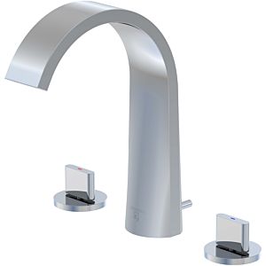Steinberg series 280 3-hole basin mixer 2802000 projection 155 mm, with 90 degree ceramic valves, chrome