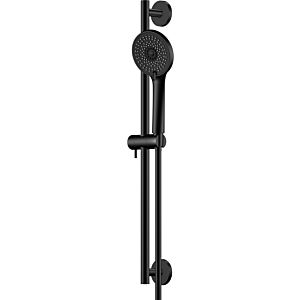 Steinberg Série 340 set de douche 3401601S tige 600 mm, avec douchette réglable en 3 directions, flexible de douche, noir mat