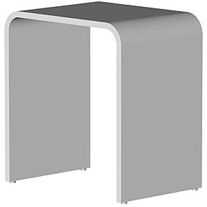Steinberg stool 4307000G 400x300x430mm, made of MineoStone, light grey