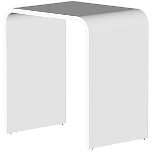 Steinberg stool 4307000W 400x300x430mm, made of MineoStone, white