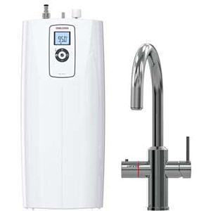 STIEBEL ELTRON new boiling water system HOT 2.6 N Premium + 3in1 c 206270 chrome, hot water (95 °C) in one second, set with hot water device and special tap for the kitchen, TÜV tested