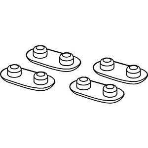 TECE TECEone WC seat support buffer 9820423 4 pieces