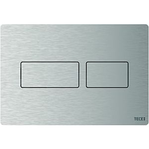 TECE TECEsolid WC plate 9240430 Inox brossé, 220x150x6mm, pour la technologie à double chasse