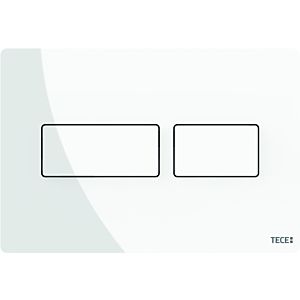 TECE TECEsolid WC-Betätigungsplatte 9240432 weiß glänzend, 220x150x6mm, für Zweimengentechnik