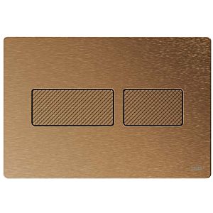 TECEsolid toilet flush plate 9240435 brushed bronze with diamond structure