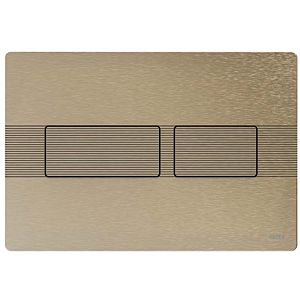 TECEsolid toilet flush plate 9240437 brushed nickel with line structure