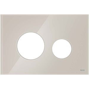TECE TECEloop WC couvercle 9240617 verre, beige clair, pour plaque d&#39;actionnement WC