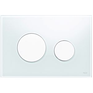 TECELoop flush plate 9240650 glass white, buttons white