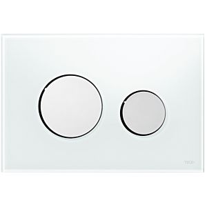 TECEloop 9240660 white glass, shiny chrome buttons