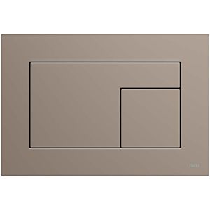 TECE TECEvelvet WC plate 9240730 for dual-volume technology, Castoro Ottawa / beige-brown