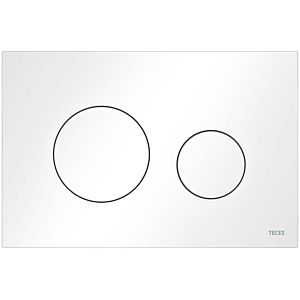 TECE TECEloop WC plate 9240926 matt white, plastic, for 2-quantity technology