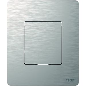 TECE TECEsolid Urinal plate 9242430 Stainless Steel brushed, with cartridge, 104x124x6mm