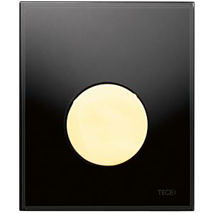 TECEloop Urinal Betätigungsplatte 9242658 Glas schwarz, Taste gold