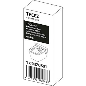 TECE descaling tabs 9820591 set, 4 pieces, for TECEone with shower function