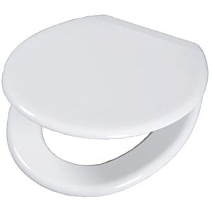 Pagette Olfa Senator WC siège 550-0001 blanc, avec couvercle, charnière en acier inoxydable