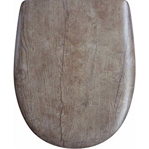 Pagette Olfa Ariane WC siège 950-1156 chêne vieux mat, avec couvercle