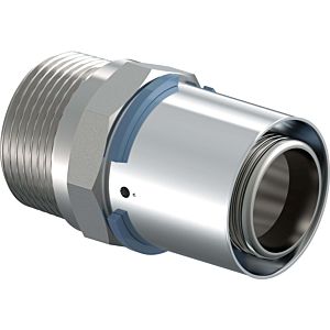 Uponor S-Press Press adapter nipple 1046902 40 mm x R 1 1/2 MT, tin-plated brass