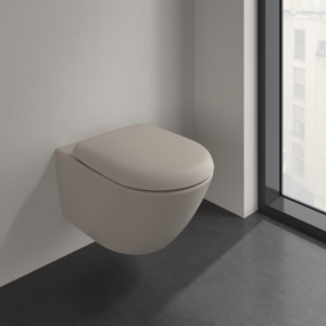 Villeroy & Boch Antao Wand Tiefspül WC 4674T0AM Abgang waagerecht, mit TwistFlush, Almond c-plus