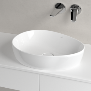 Villeroy and Boch Antao countertop washbasin 4A7351R1 51x40cm, asymmetrical, without overflow, white C-plus