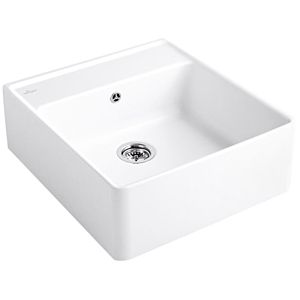 Villeroy and Boch single basin 632061R1 waste set, manual operation, mounting kit, white