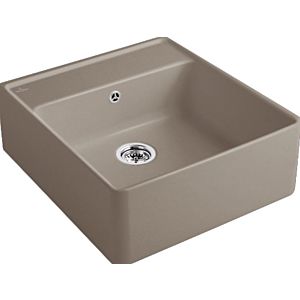 Villeroy and Boch single basin 632061TR waste set, manual operation, mounting kit, timber