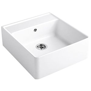 Villeroy and Boch single basin 632062KG waste set, eccentric control, mounting kit, Snow White