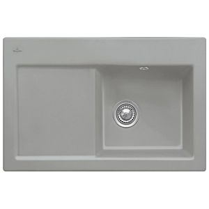 Villeroy & Boch Subway sink 671401KD right, with waste set and manual operation, fossil