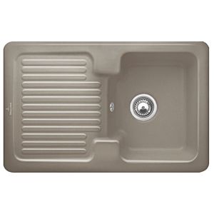 Villeroy & Boch Condor sink 674501TR with waste set and manual operation, Timber