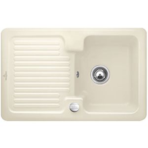 Villeroy & Boch Condor sink 674502FU with waste set and eccentric control, Ivory