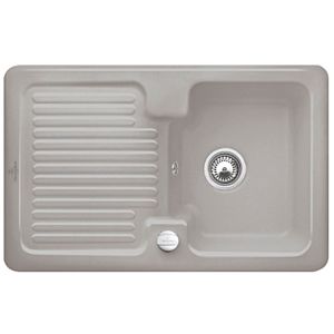 Villeroy & Boch Condor sink 674502KD with waste set and eccentric control, fossil