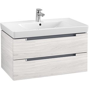 Villeroy & Boch Subway 2.0 Villeroy & Boch Subway 2.0 A68900E8 78.7x42x44.9cm, 2 pull-outs, silver matt handle, white wood