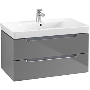 Villeroy & Boch Subway 2.0 Villeroy & Boch Subway 2.0 A68910FP 78.7x42x44.9cm, 2 pull-outs, chrome handle, glossy gray