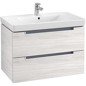 Villeroy & Boch Subway 2.0 Villeroy & Boch Subway 2.0 A69600E8 78.7x52x44.9cm, 2 pull-outs, silver matt handle, white wood