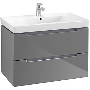 Villeroy & Boch Subway 2.0 Villeroy & Boch Subway 2.0 A69610FP 78.7x52x44.9cm, 2 pull-outs, chrome handle, glossy gray