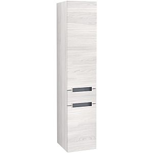 Villeroy & Boch Subway 2.0 cabinet A70700E8 35x165x37cm, left, handle matt silver, white wood