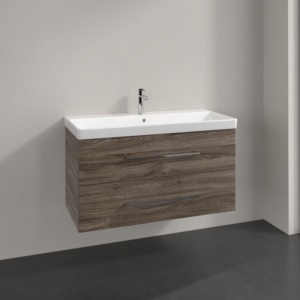 Villeroy and Boch Avento vanity unit A89200RK 98x51.4x45.2cm, 2 pull-outs, wall- Stone Oak