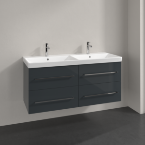 Villeroy and Boch Avento Villeroy and Boch Avento A89300B1 118 x 51.4 x 45.2 cm, 4 Avento -outs, wall-hung, Crystal Gray