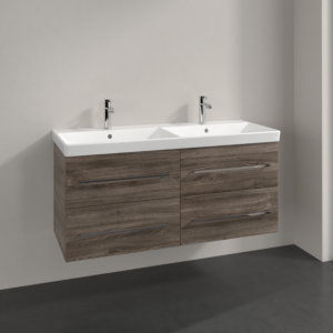 Villeroy and Boch Avento vanity unit A89300RK 118x51.4x45.2cm, 4 pull-outs, wall- Stone Oak