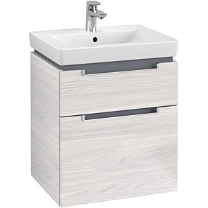 Villeroy & Boch Subway 2.0 Villeroy & Boch Subway 2.0 A90800E8 53.7x59x42.3cm, 2 pull-outs, silver matt handle, white wood