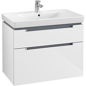 Villeroy & Boch Subway 2.0 Villeroy & Boch Subway 2.0 A91400DH 78.7x59x44.9cm, 2 pull-outs, silver matt handle, glossy white