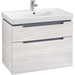 Villeroy & Boch Subway 2.0 Villeroy & Boch Subway 2.0 A91400E8 78.7x59x44.9cm, 2 pull-outs, silver matt handle, white wood
