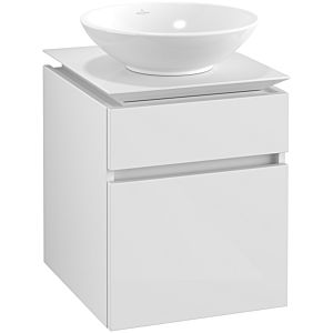 Villeroy & Boch Legato Waschtischunterschrank B56600DH 45x55x50cm, Glossy White