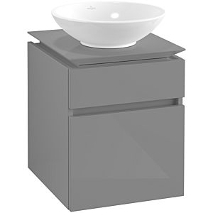 Villeroy & Boch Legato Waschtischunterschrank B56600FP 45x55x50cm, Glossy Grey