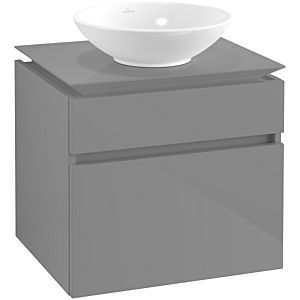 Villeroy & Boch Legato Waschtischunterschrank B56800FP 60x55x50cm, Glossy Grey