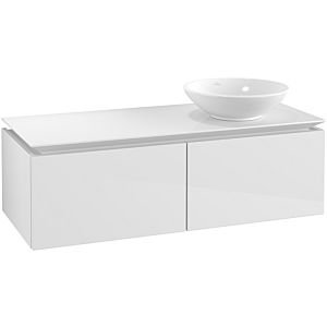 Villeroy & Boch Legato Waschtischunterschrank B58100DH 120x38x50cm, Glossy White