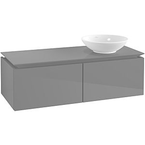Villeroy & Boch Legato Waschtischunterschrank B58100FP 120x38x50cm, Glossy Grey