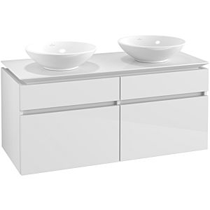 Villeroy & Boch Legato Waschtischunterschrank B58400DH 120x55x50cm, Glossy White