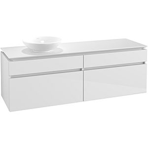 Villeroy & Boch Legato Waschtischunterschrank B59600DH 160x55x50cm, Glossy White