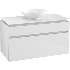 Villeroy & Boch Legato Waschtischunterschrank B60400DH 100x55x50cm, Glossy White