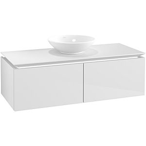 Villeroy & Boch Legato Waschtischunterschrank B609L0DH 120x38x50cm, mit LED-Beleuchtung, Glossy White